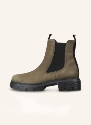Paul Green Chelsea Boots Damen, Grün