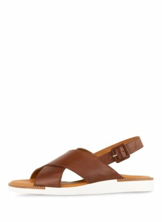 Paul Green Foulard Riemchensandalen Damen, Braun