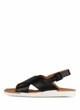 Paul Green Foulard Riemchensandalen Damen, Schwarz