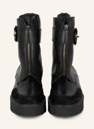 Paul Green Plateau-Boots Damen, Schwarz