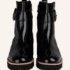 Paul Green Plateau-Boots Damen, Schwarz