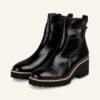 Paul Green Plateau-Boots Damen, Schwarz