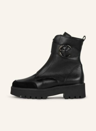 Paul Green Plateau-Boots Damen, Schwarz