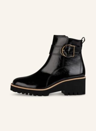 Paul Green Plateau-Boots Damen, Schwarz