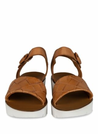 Paul Green Plateau-Sandalen Damen, Braun