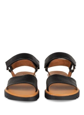 Paul Green Riemchensandalen Damen, Schwarz