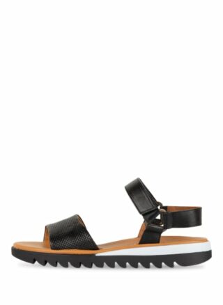 Paul Green Riemchensandalen Damen, Schwarz