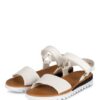 Paul Green Riemchensandalen Damen, Weiß