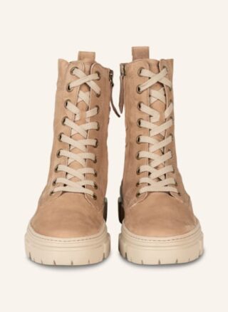 Paul Green Schnürboots Damen, Beige