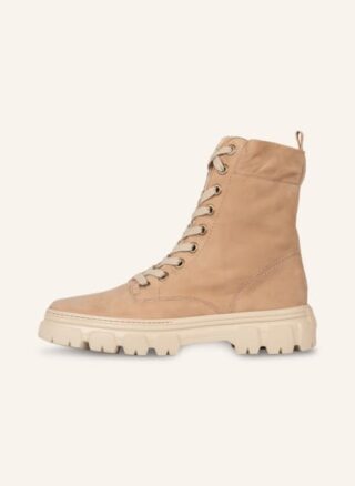 Paul Green Schnürboots Damen, Beige