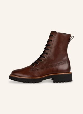 Paul Green Schnürboots Damen, Braun