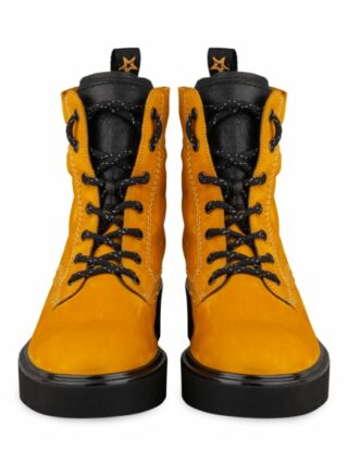 Paul Green Schnürboots Damen, Gelb