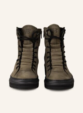Paul Green Schnürboots Damen, Grün