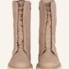 Paul Green Schnürstiefeletten Damen, Beige