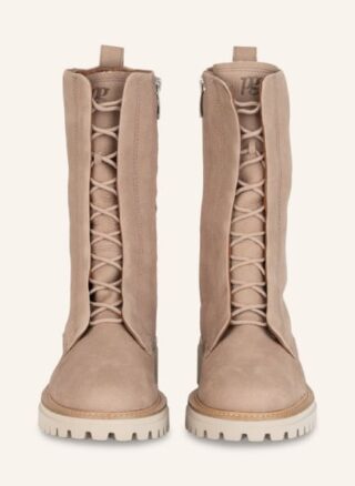 Paul Green Schnürstiefeletten Damen, Beige