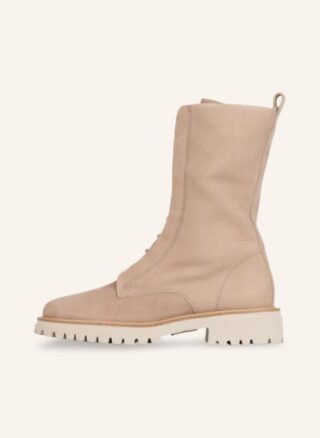 Paul Green Schnürstiefeletten Damen, Beige