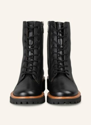 Paul Green Schnürstiefeletten Damen, Schwarz