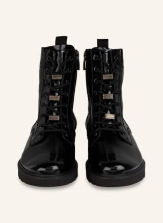 Paul Green Schnürstiefeletten Damen, Schwarz