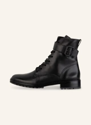 Paul Green Schnürstiefeletten Damen, Schwarz