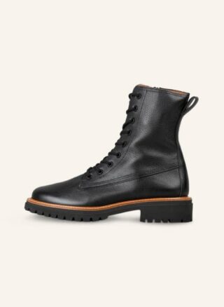 Paul Green Schnürstiefeletten Damen, Schwarz