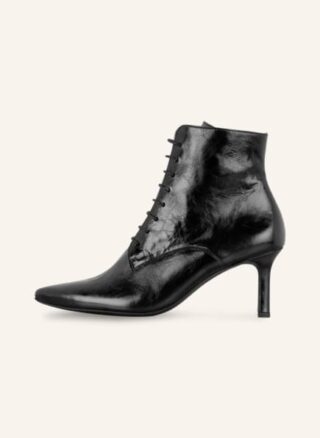 Paul Green Schnürstiefeletten Damen, Schwarz
