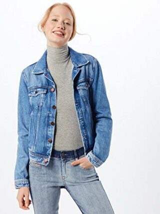 Pepe Jeans Core Jacket Jeansjacke Damen, Blau