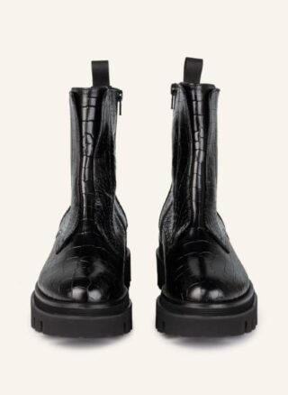 Pertini Biker Boots Damen, Schwarz
