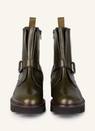 Pertini Boots Biker Boots Damen, Grün