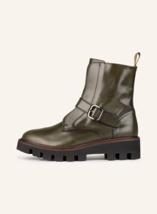 Pertini Boots Biker Boots Damen, Grün