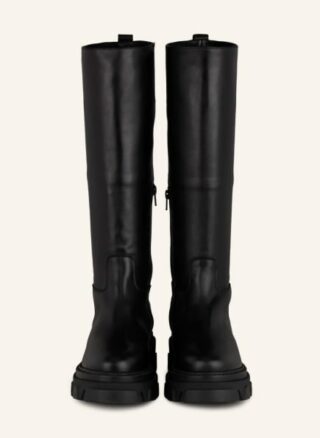 Pertini Plateau-Stiefel Damen, Schwarz