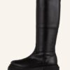 Pertini Plateau-Stiefel Damen, Schwarz