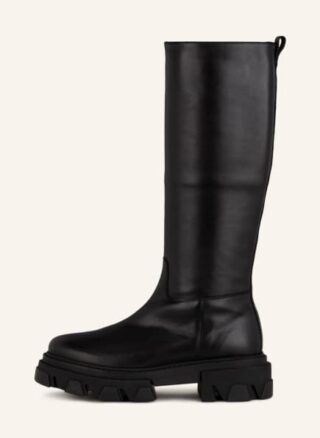 Pertini Plateau-Stiefel Damen, Schwarz
