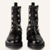 Pertini Schnürboots Damen, Schwarz