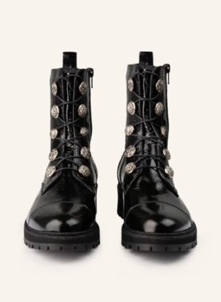 Pertini Schnürboots Damen, Schwarz