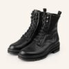 Pertini Schnürboots Damen, Schwarz