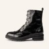 Pertini Schnürboots Damen, Schwarz