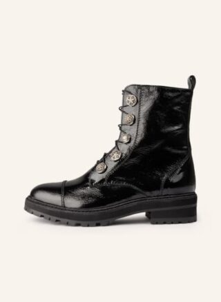 Pertini Schnürboots Damen, Schwarz