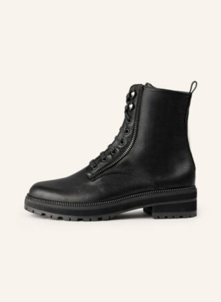 Pertini Schnürboots Damen, Schwarz