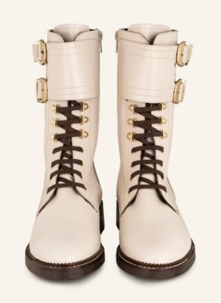 Pertini Schnürboots Damen, Weiß