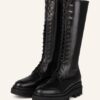 Pertini Schnürstiefel Damen, Schwarz