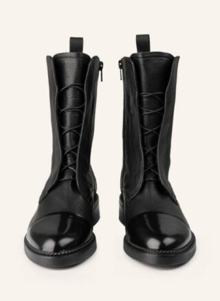 Pertini Schnürstiefeletten Damen, Schwarz