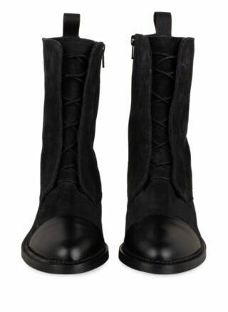 Pertini Schnürstiefeletten Damen, Schwarz