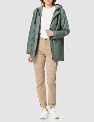 Petit Bateau 5896605 Regenjacke Damen, Grün