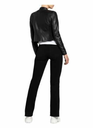 Princess GOES HOLLYWOOD Lederjacke Damen, Schwarz