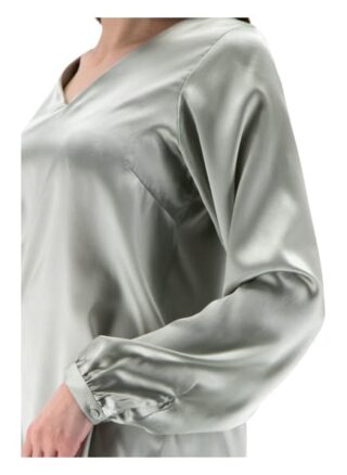 Princess GOES HOLLYWOOD Seidenbluse Damen, Silber