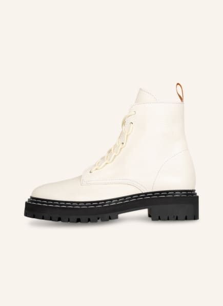 Proenza Schouler Luc Sole Schnürboots Damen, Weiß Proenza Schouler Luc Sole Schnürboots Damen, Weiß