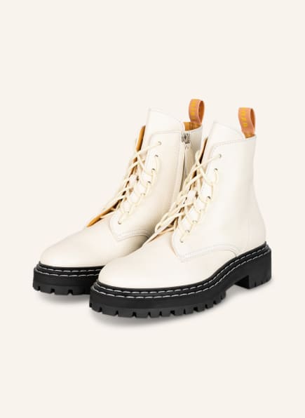 Proenza Schouler Luc Sole Schnürboots Damen, Weiß Proenza Schouler Luc Sole Schnürboots Damen, Weiß