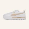 Puma Mayze Lth Plateau-Sneaker Damen, Weiß