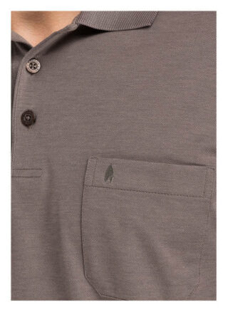 RAGMAN Piqué-Poloshirt Herren, Braun