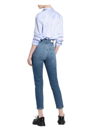 RE/DONE 7/8 Skinny Jeans Damen, Blau
